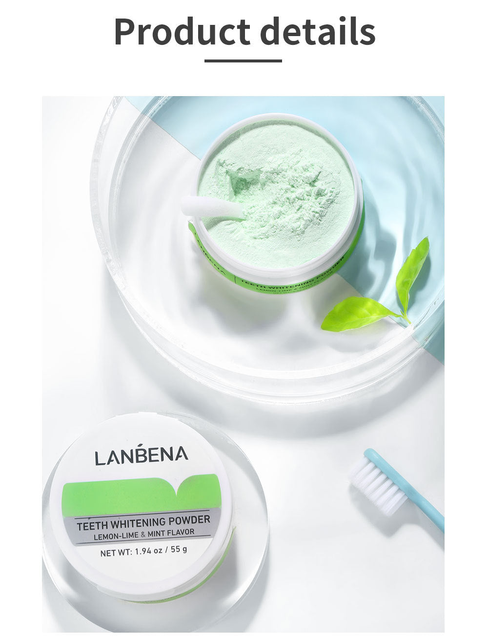 LANBENA TEETH WHITENING POWER Lime tooth powder